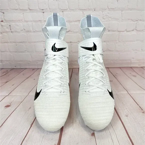 Nike Alpha Menace Elite 2 Flyknit White Football Cleats Mens Size 11 CI1530-100 - Picture 7 of 11